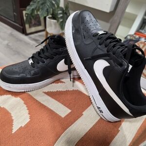 Nike Air Force 1 Black and White Sneakers